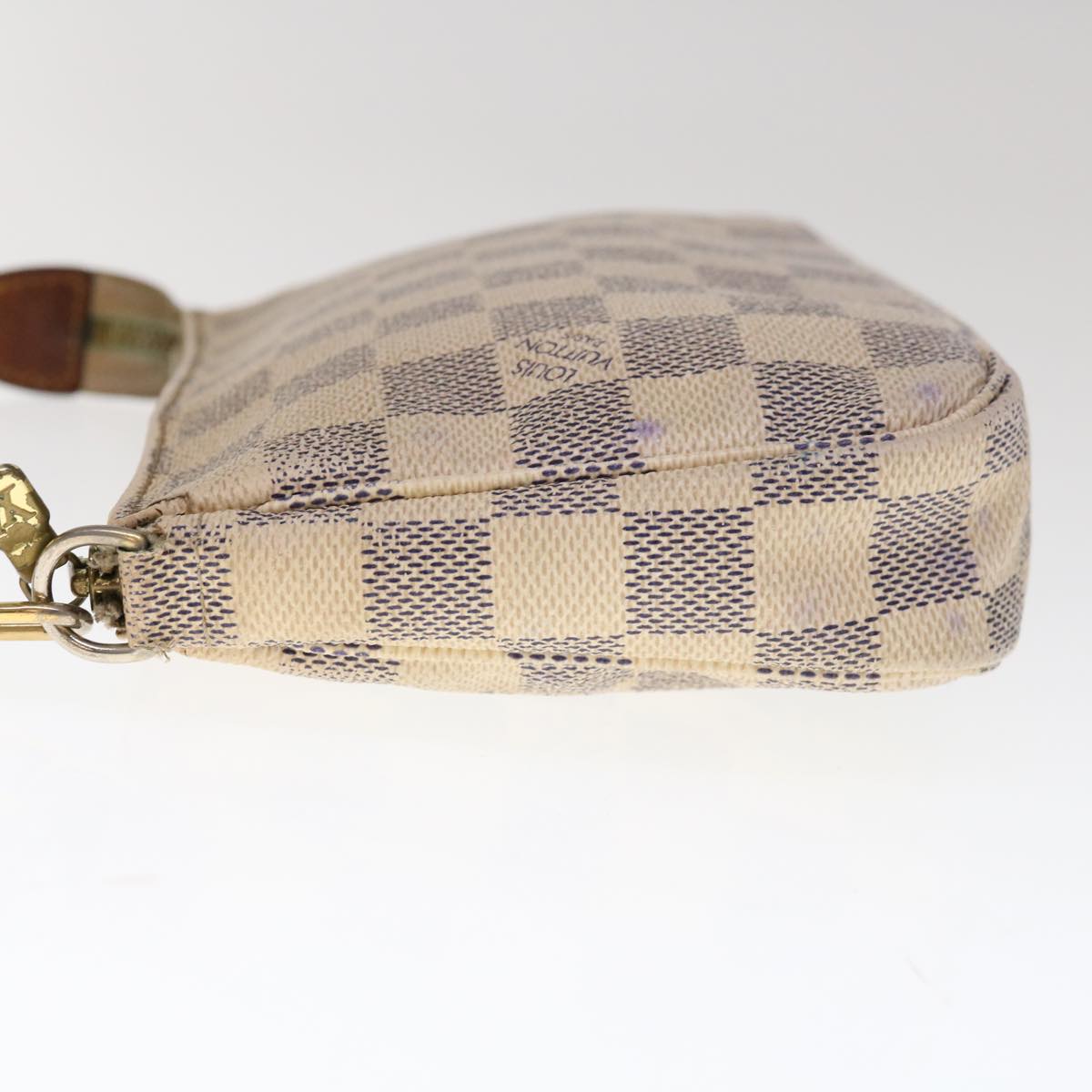 LOUIS VUITTON Damier Azur Pochette Accessoires Pouch N51986 LV Auth 65457