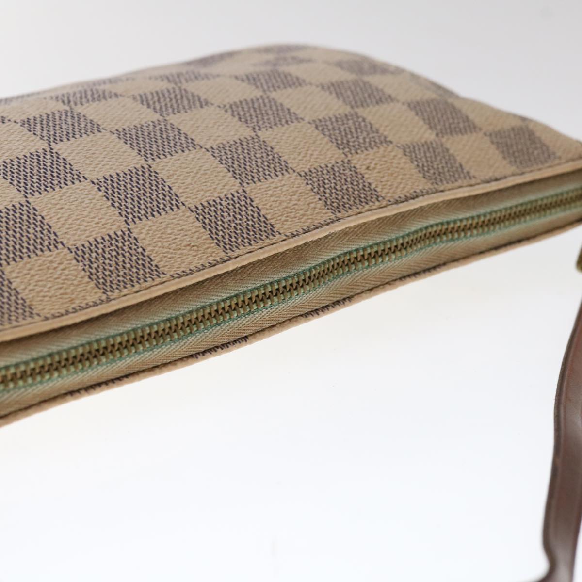 LOUIS VUITTON Damier Azur Pochette Accessoires Pouch N51986 LV Auth 65457