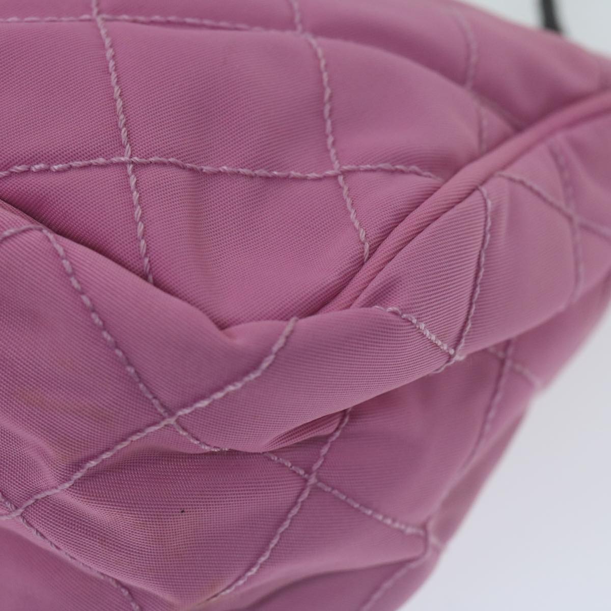 PRADA Pouch Nylon Pink Auth 65462