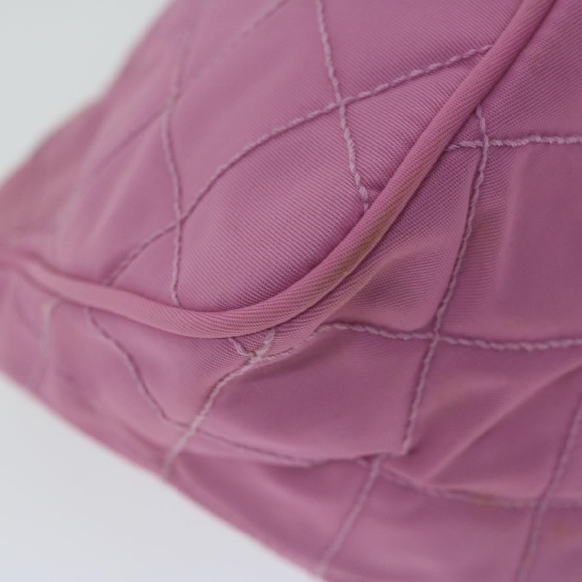 PRADA Pouch Nylon Pink Auth 65462