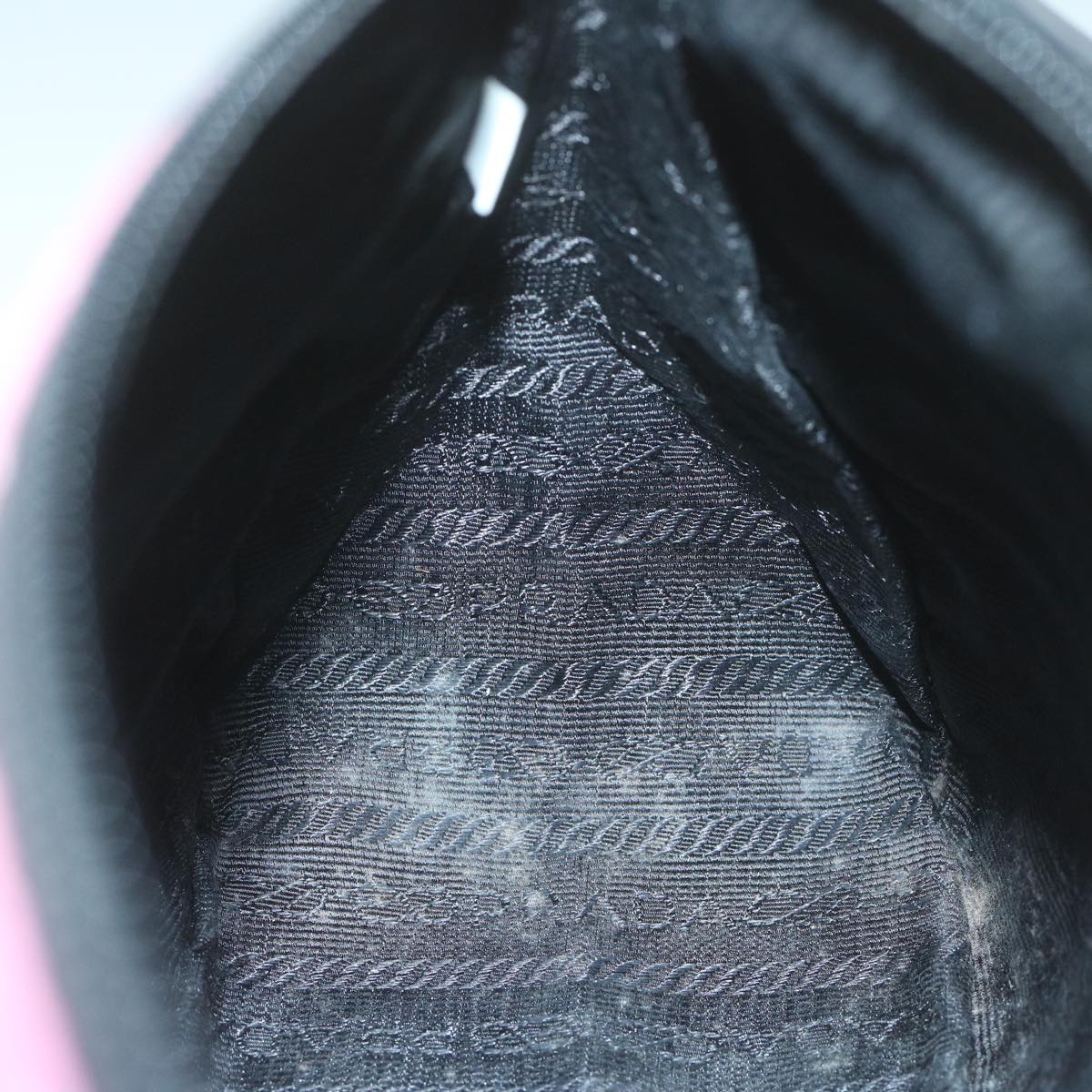 PRADA Pouch Nylon Pink Auth 65462