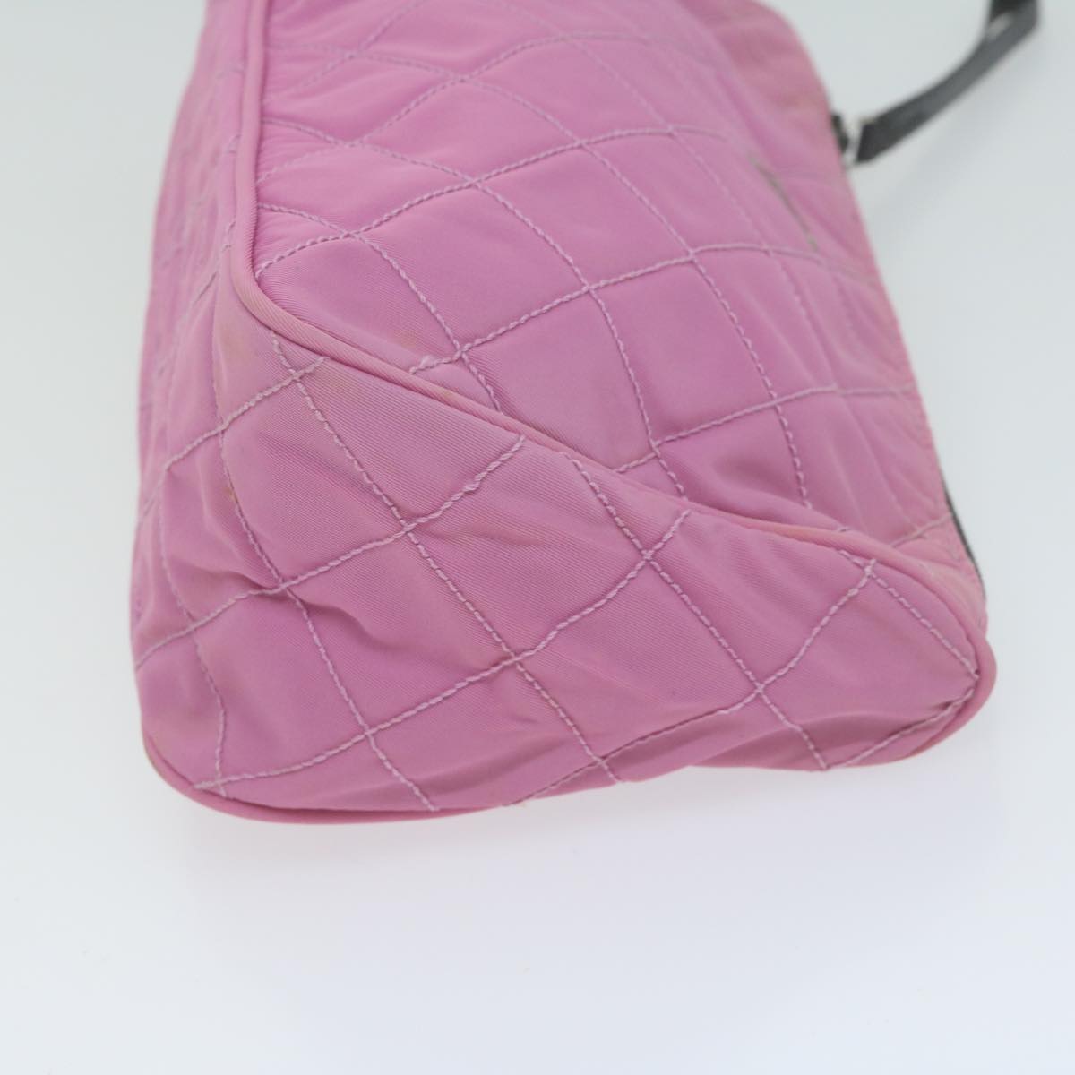 PRADA Pouch Nylon Pink Auth 65462
