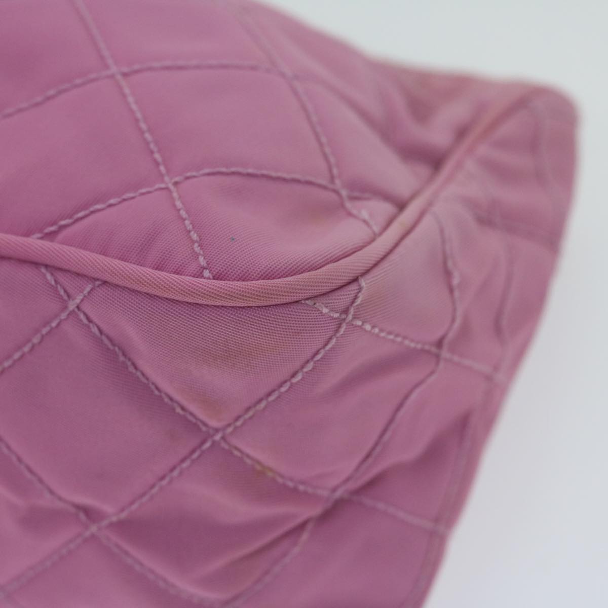 PRADA Pouch Nylon Pink Auth 65462