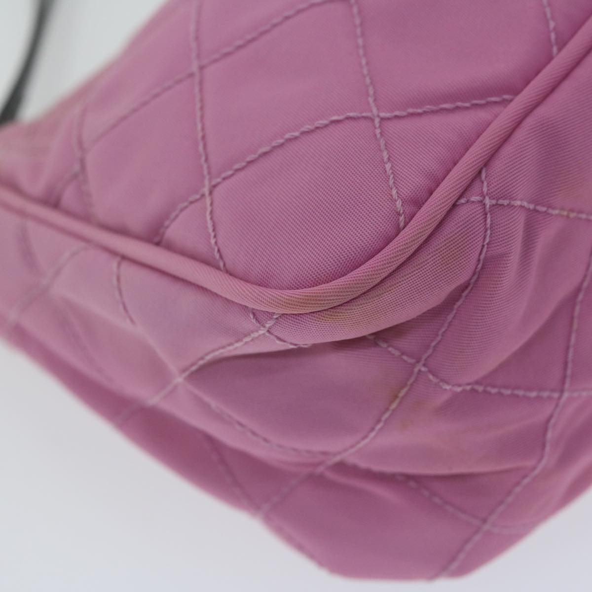 PRADA Pouch Nylon Pink Auth 65462