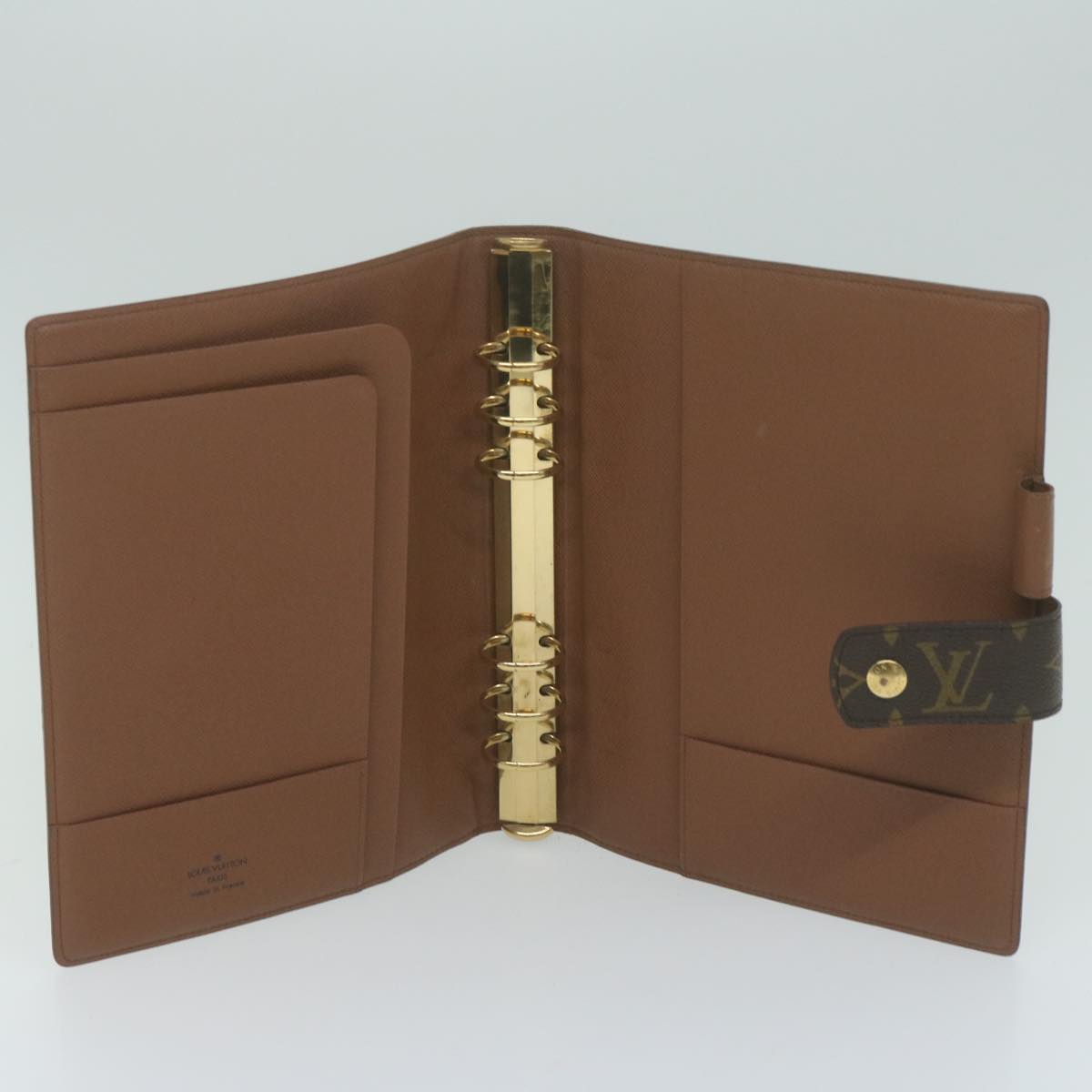 LOUIS VUITTON Monogram Agenda GM Day Planner Cover R20006 LV Auth 65614A