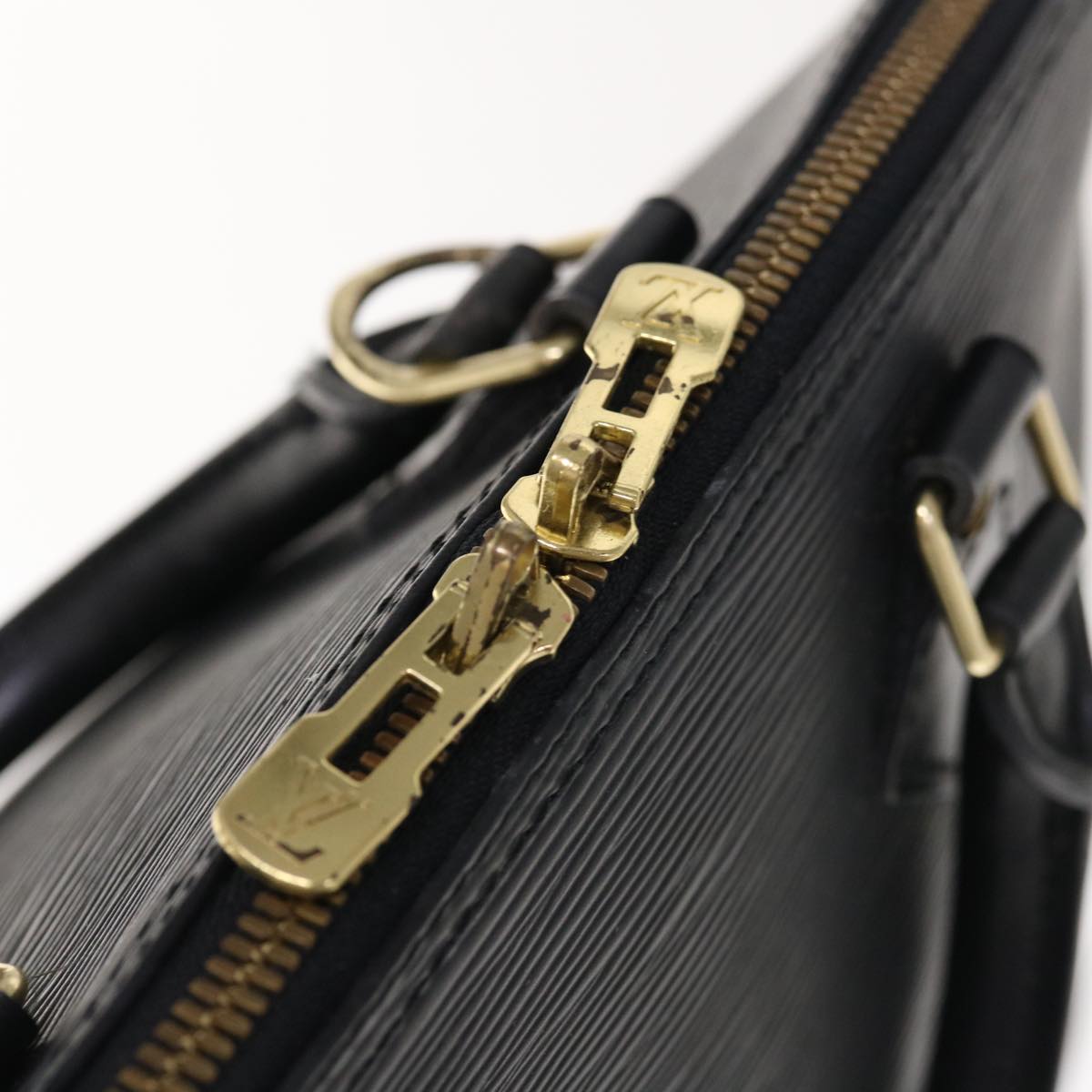 LOUIS VUITTON Epi Alma Hand Bag Black M52142 LV Auth 65691