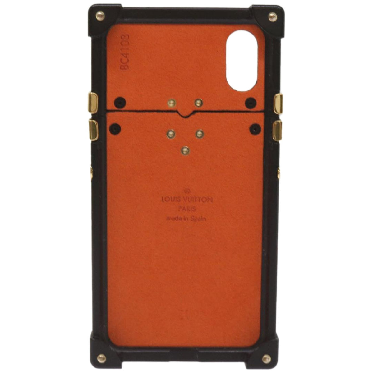 LOUIS VUITTON Transformed Monogram Cat Eye Trunk iPhone Case M63891 Auth 66181