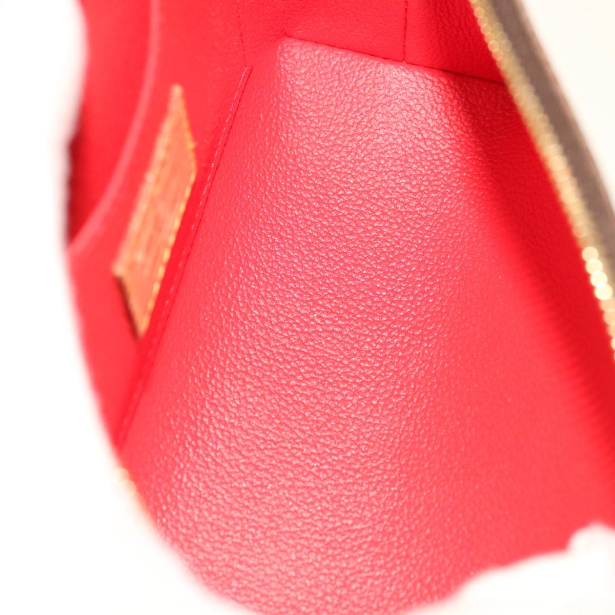 LOUIS VUITTON Monogram Yayoi Kusama Pochette Cosmetic PM Red M47347 Auth 66259
