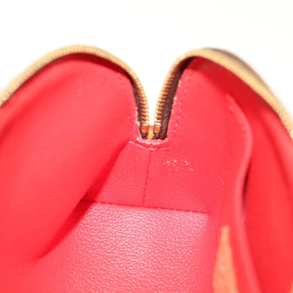 LOUIS VUITTON Monogram Yayoi Kusama Pochette Cosmetic PM Red M47347 Auth 66259