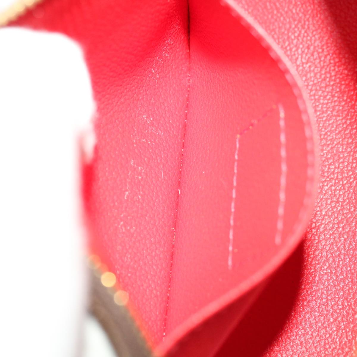 LOUIS VUITTON Monogram Yayoi Kusama Pochette Cosmetic PM Red M47347 Auth 66259