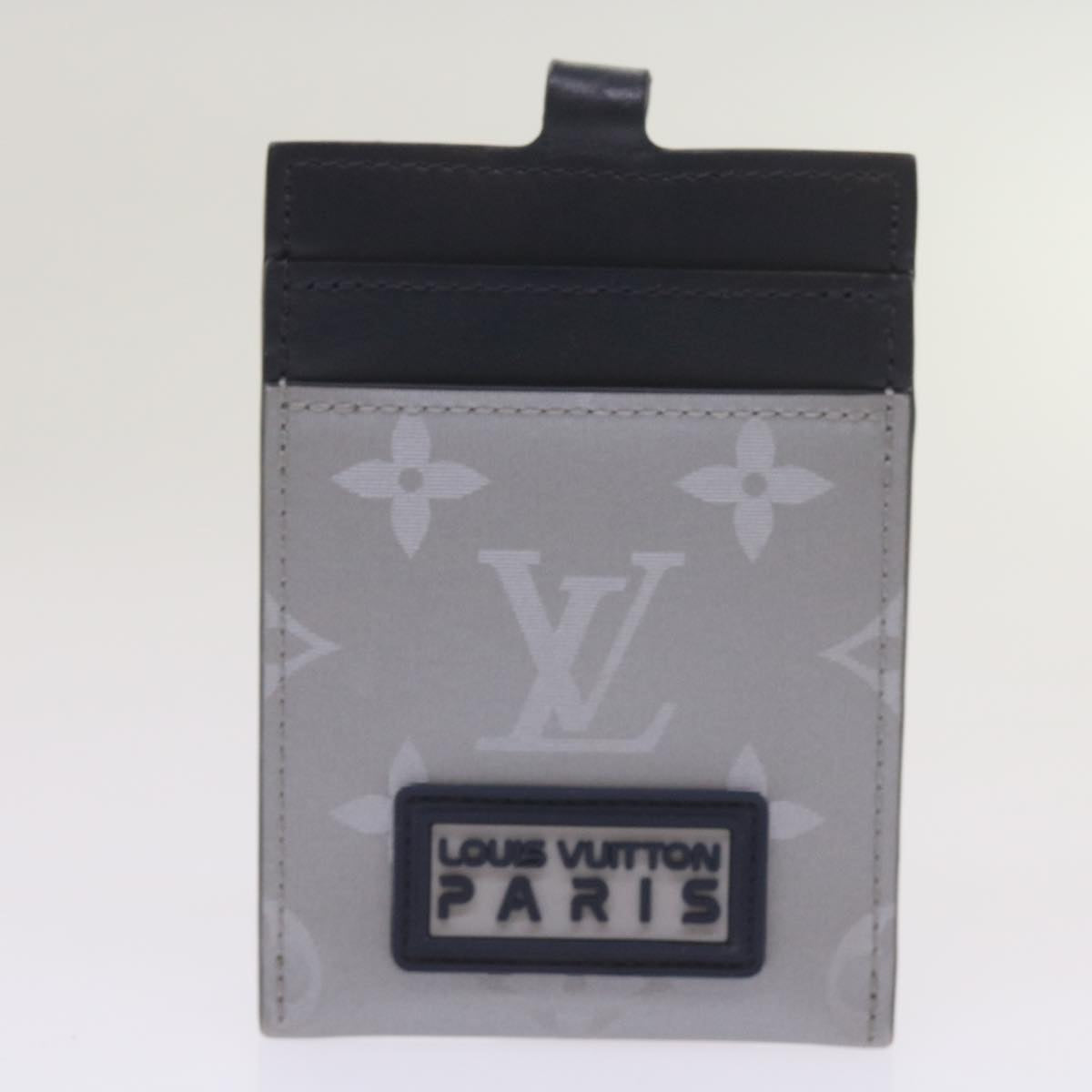 LOUIS VUITTON Monogram Satellite Alpha Pouch Silver M44178 LV Auth 66459SAM