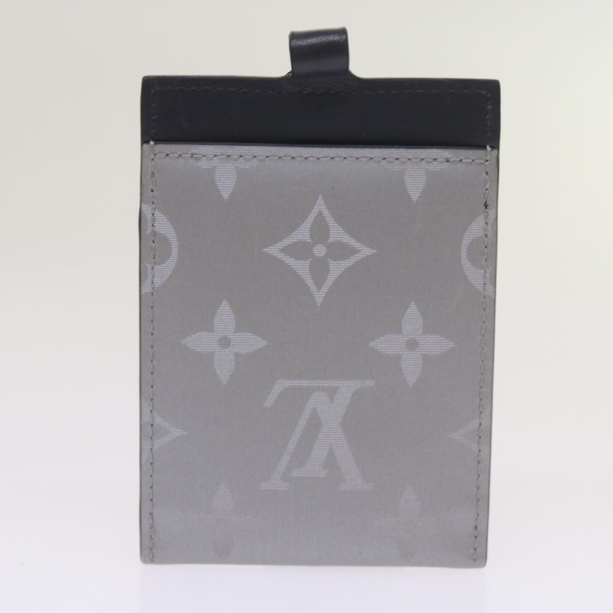 LOUIS VUITTON Monogram Satellite Alpha Pouch Silver M44178 LV Auth 66459SAM
