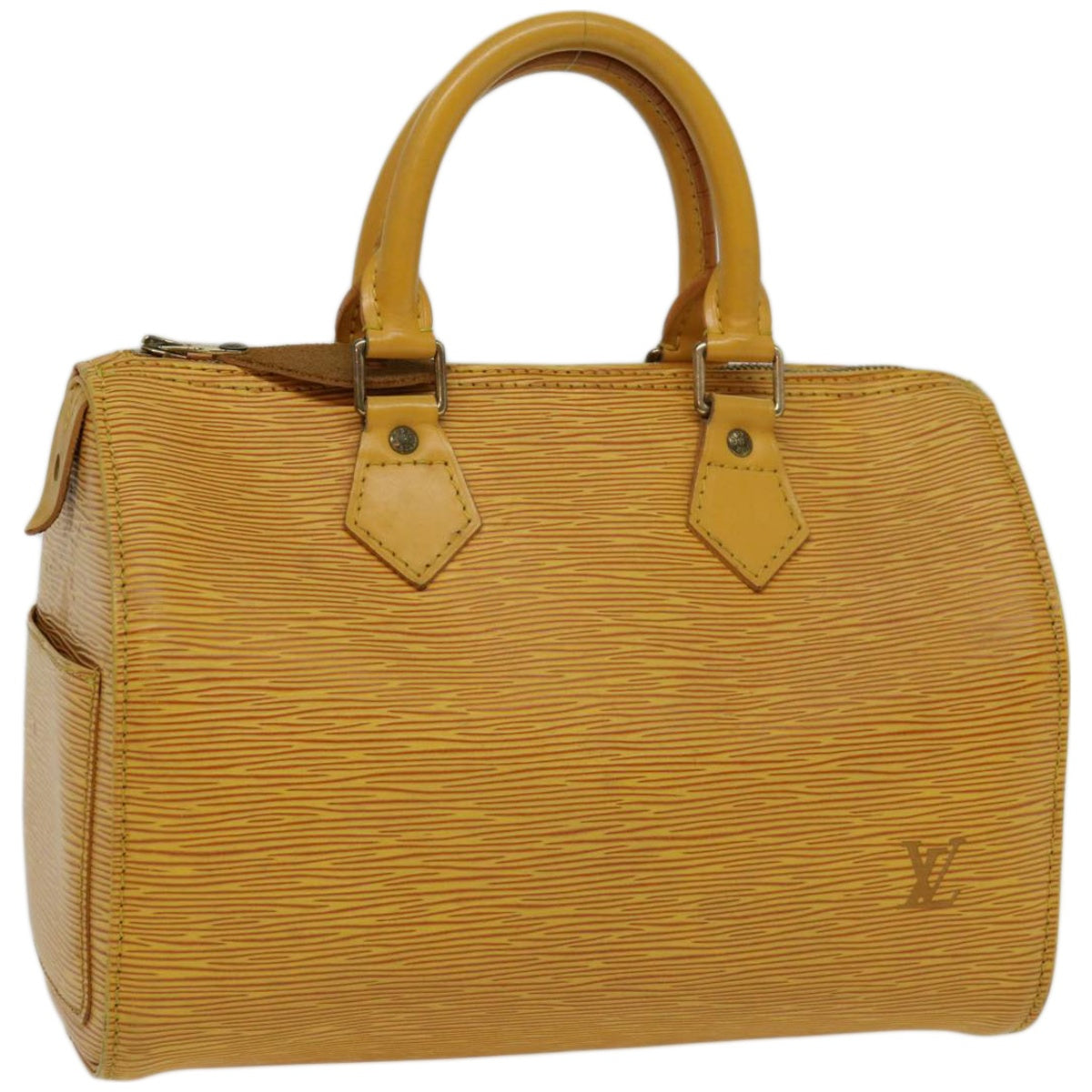LOUIS VUITTON Epi Speedy 25 Hand Bag Tassili Yellow M43019 LV Auth 66583
