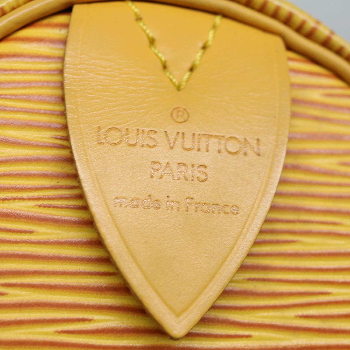 LOUIS VUITTON Epi Speedy 25 Hand Bag Tassili Yellow M43019 LV Auth 66583