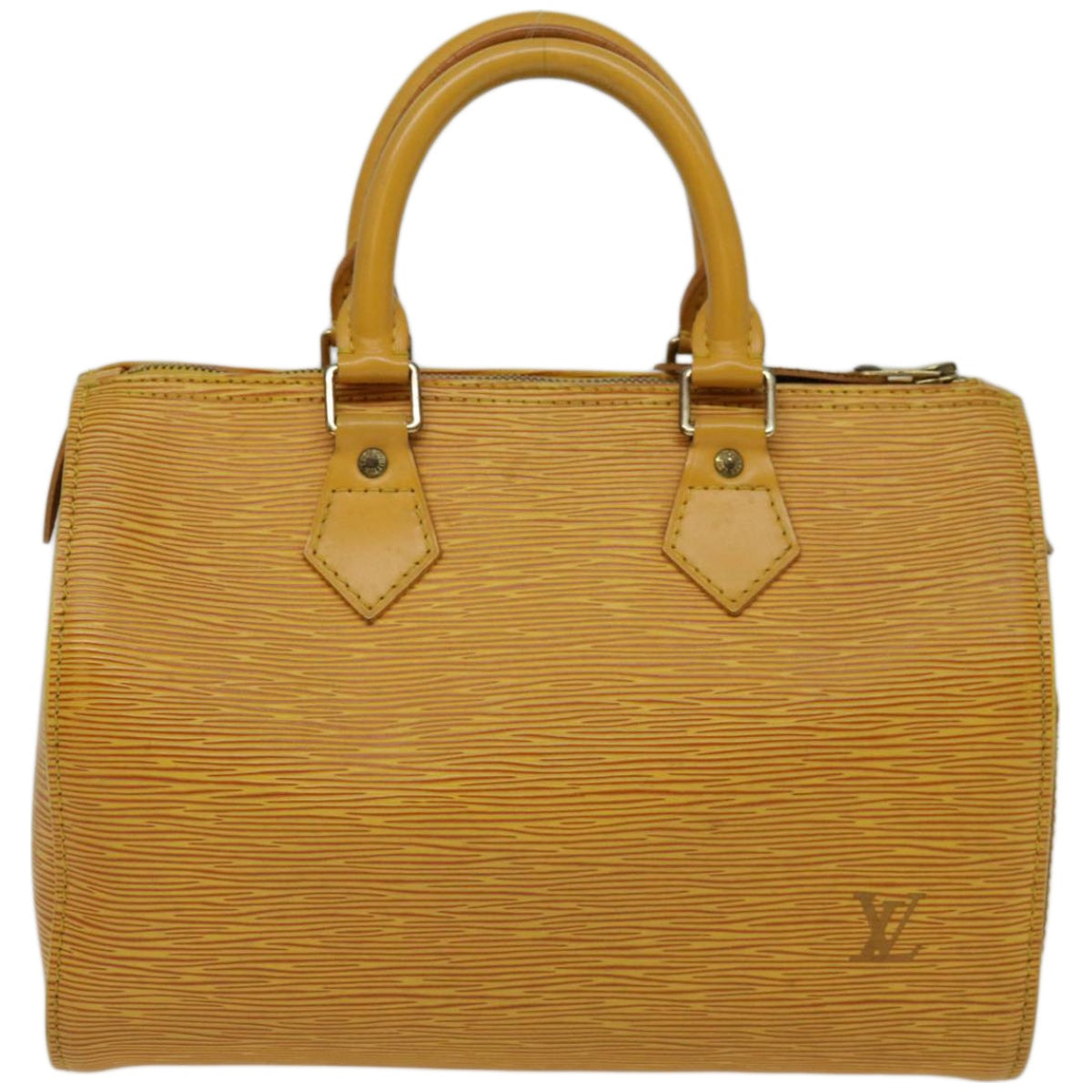 LOUIS VUITTON Epi Speedy 25 Hand Bag Tassili Yellow M43019 LV Auth 66583