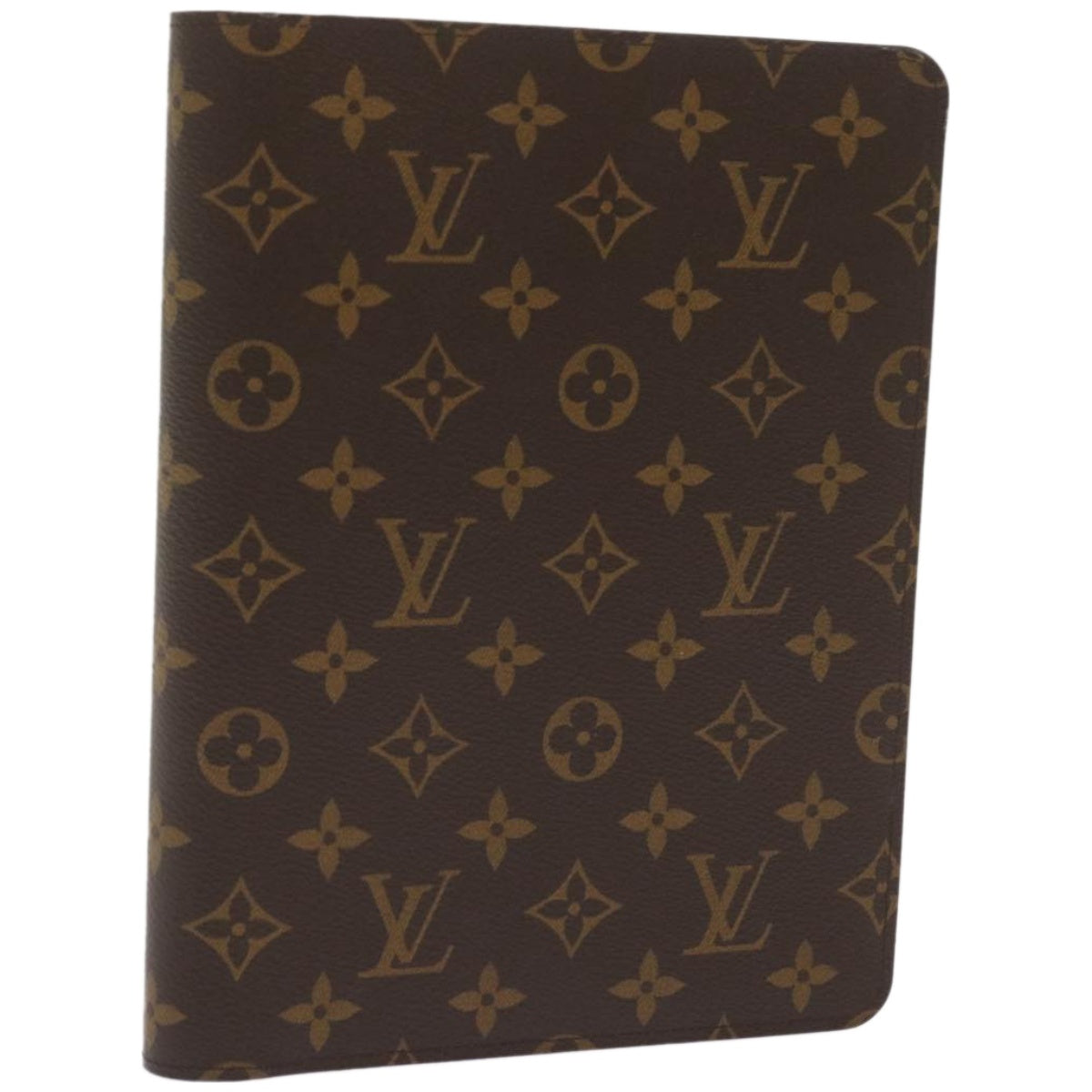 LOUIS VUITTON Monogram Agenda Bureau Day Planner Cover R20100 LV Auth 66633