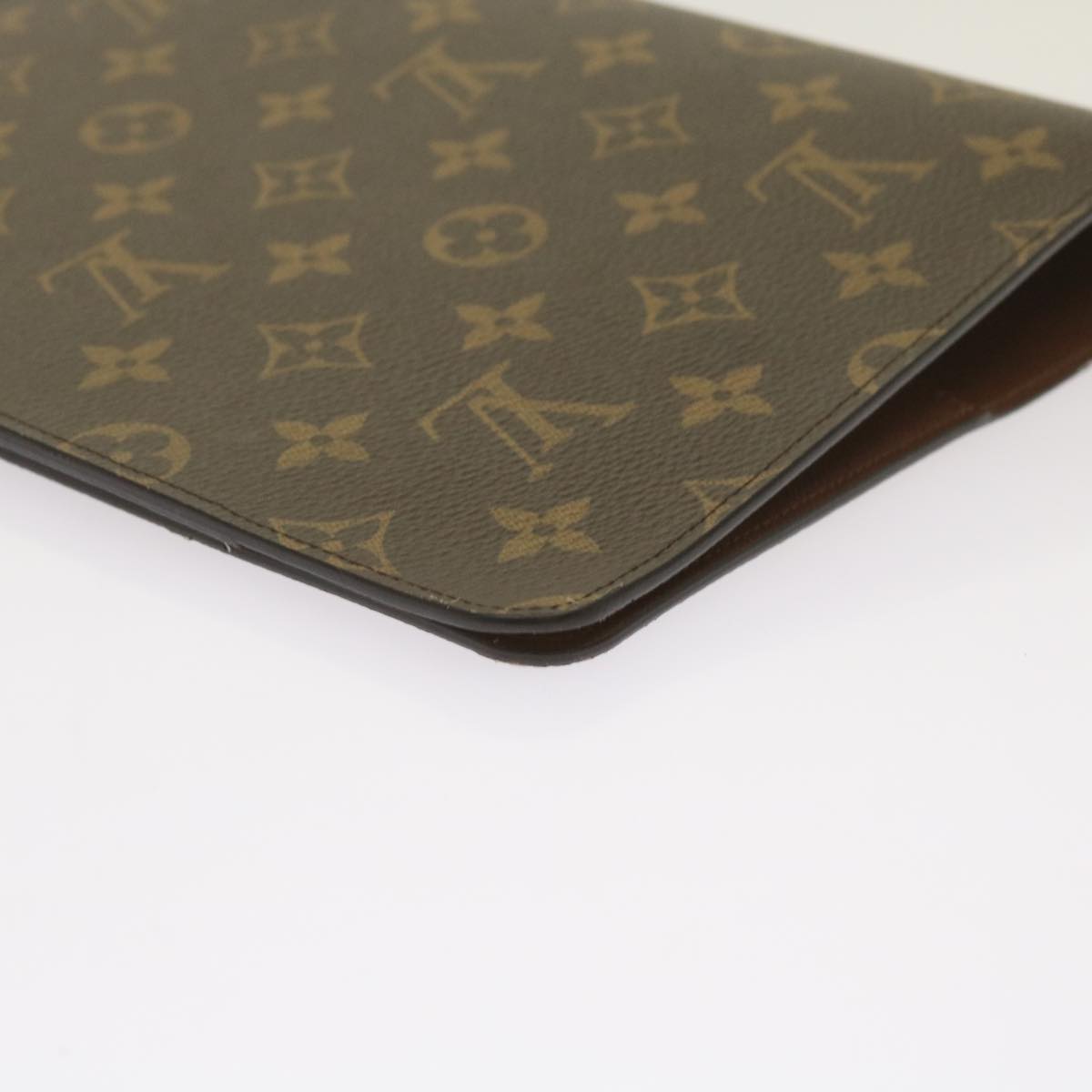 LOUIS VUITTON Monogram Agenda Bureau Day Planner Cover R20100 LV Auth 66633