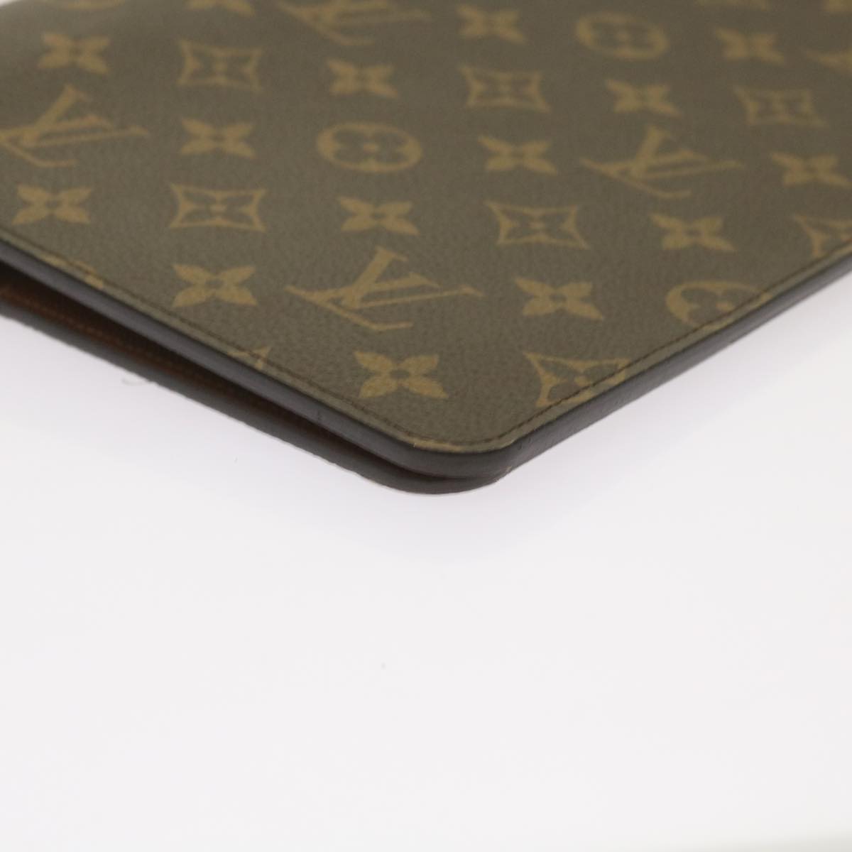LOUIS VUITTON Monogram Agenda Bureau Day Planner Cover R20100 LV Auth 66633