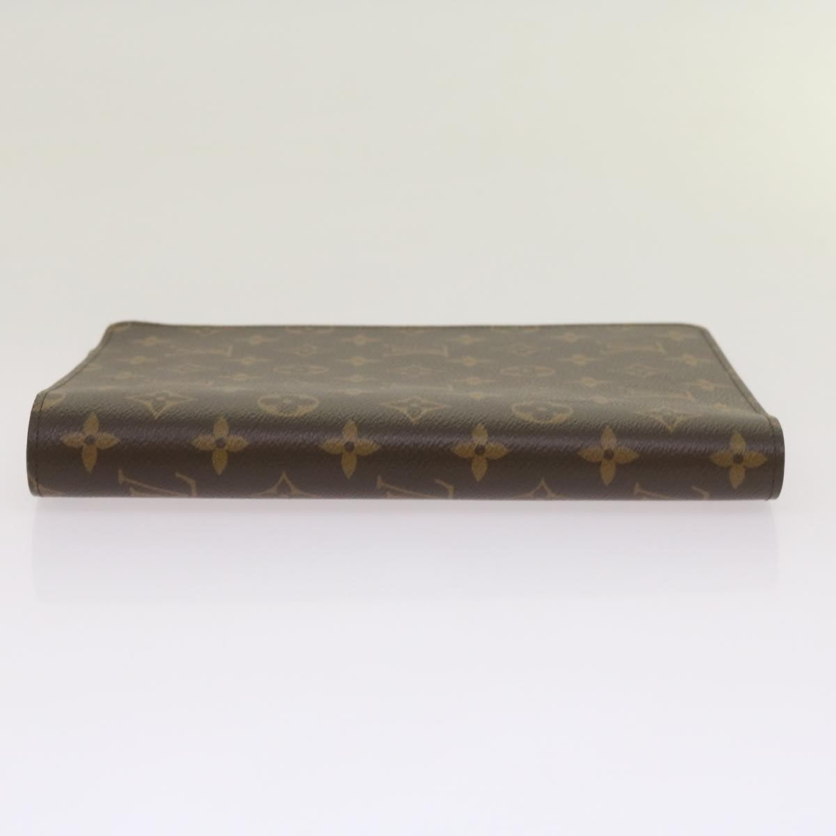 LOUIS VUITTON Monogram Agenda Bureau Day Planner Cover R20100 LV Auth 66633