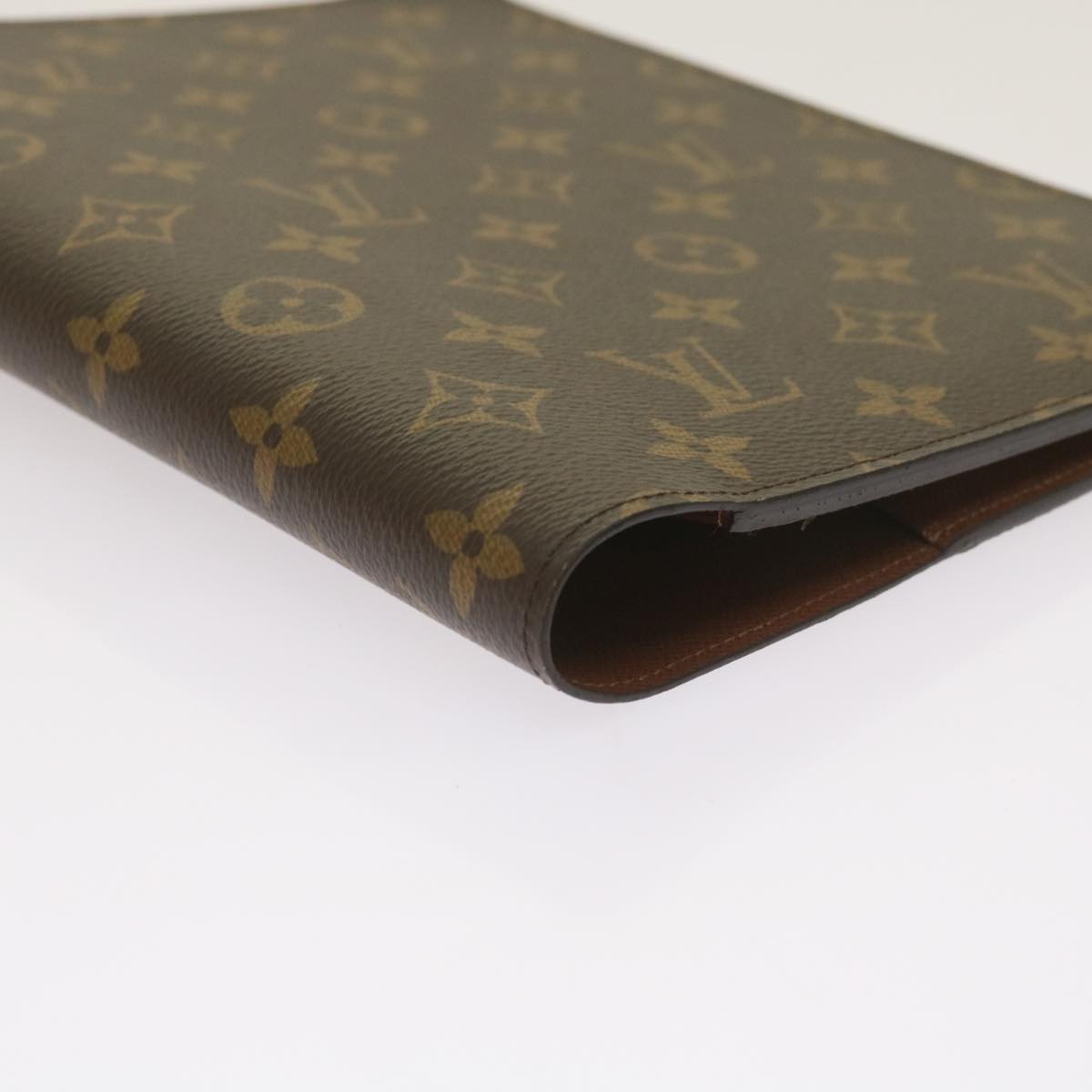 LOUIS VUITTON Monogram Agenda Bureau Day Planner Cover R20100 LV Auth 66633
