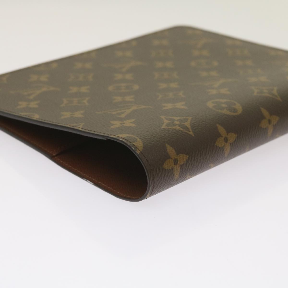 LOUIS VUITTON Monogram Agenda Bureau Day Planner Cover R20100 LV Auth 66633