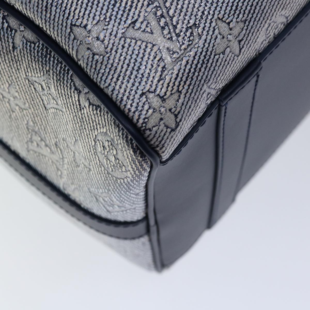 LOUIS VUITTON Laminated Jacquard Keepall Bandouliere 45 Bag M22923 Auth 66710SM