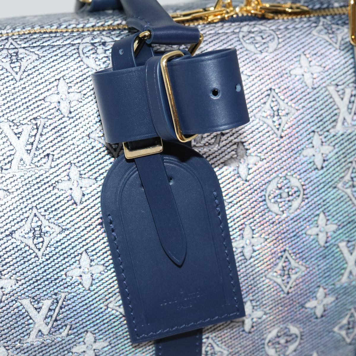 LOUIS VUITTON Laminated Jacquard Keepall Bandouliere 45 Bag M22923 Auth 66710SM