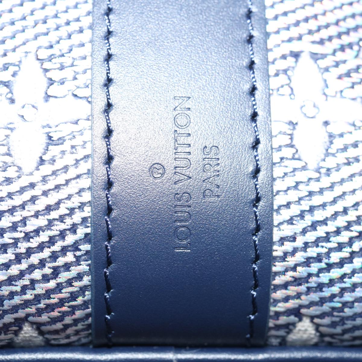 LOUIS VUITTON Laminated Jacquard Keepall Bandouliere 45 Bag M22923 Auth 66710SM