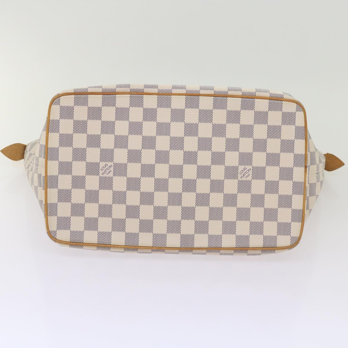 LOUIS VUITTON Damier Azur Saleya MM Tote Bag N51185 LV Auth 66788