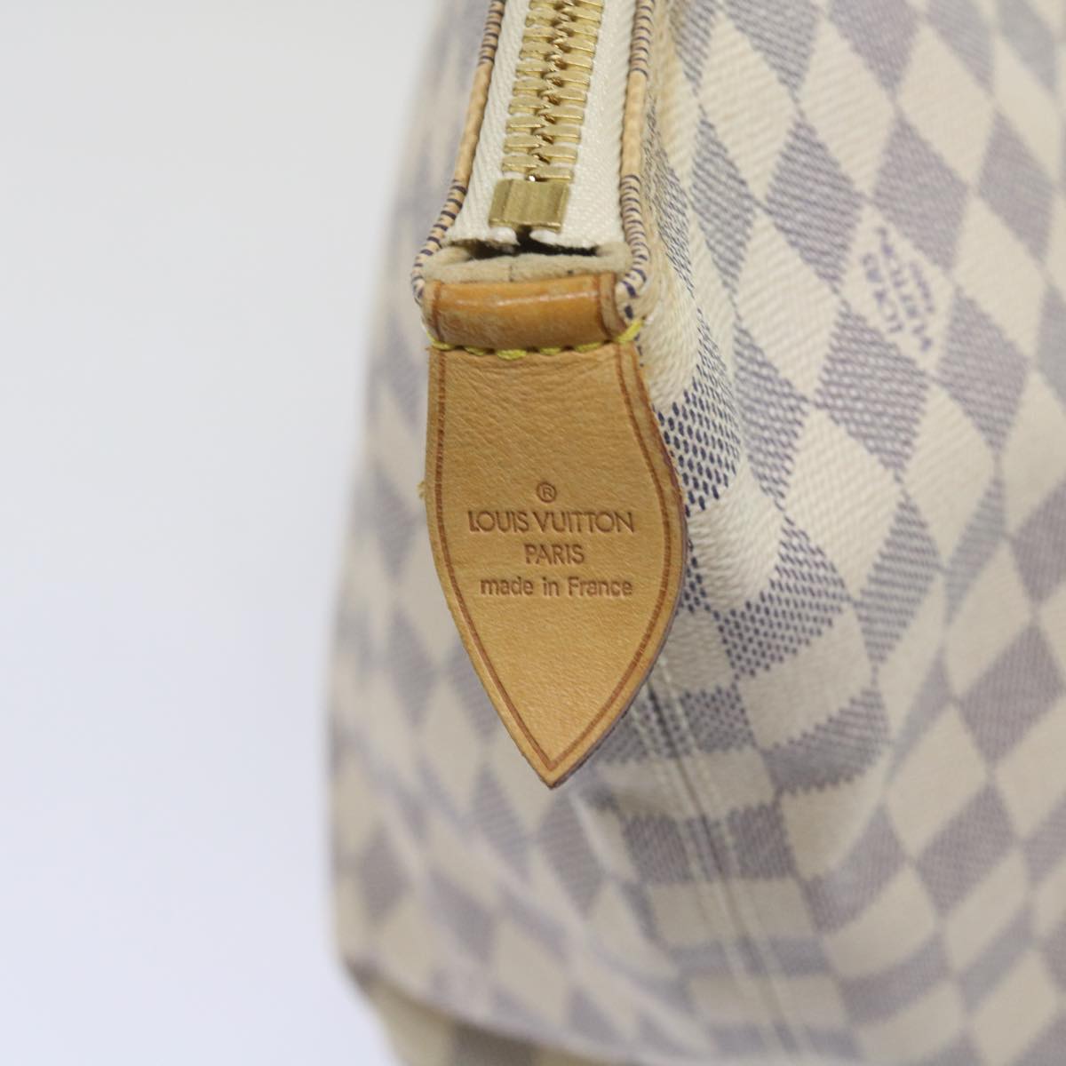 LOUIS VUITTON Damier Azur Saleya MM Tote Bag N51185 LV Auth 66788