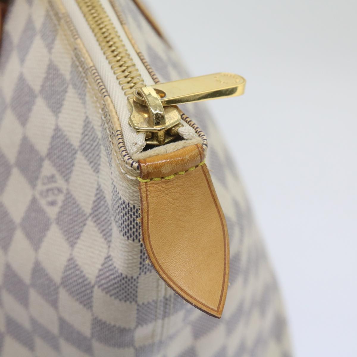 LOUIS VUITTON Damier Azur Saleya MM Tote Bag N51185 LV Auth 66788