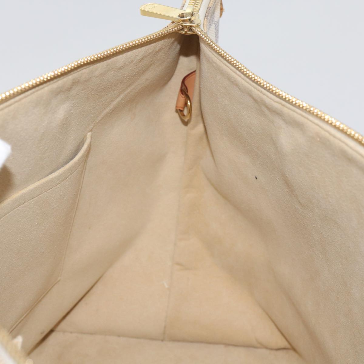 LOUIS VUITTON Damier Azur Saleya MM Tote Bag N51185 LV Auth 66788