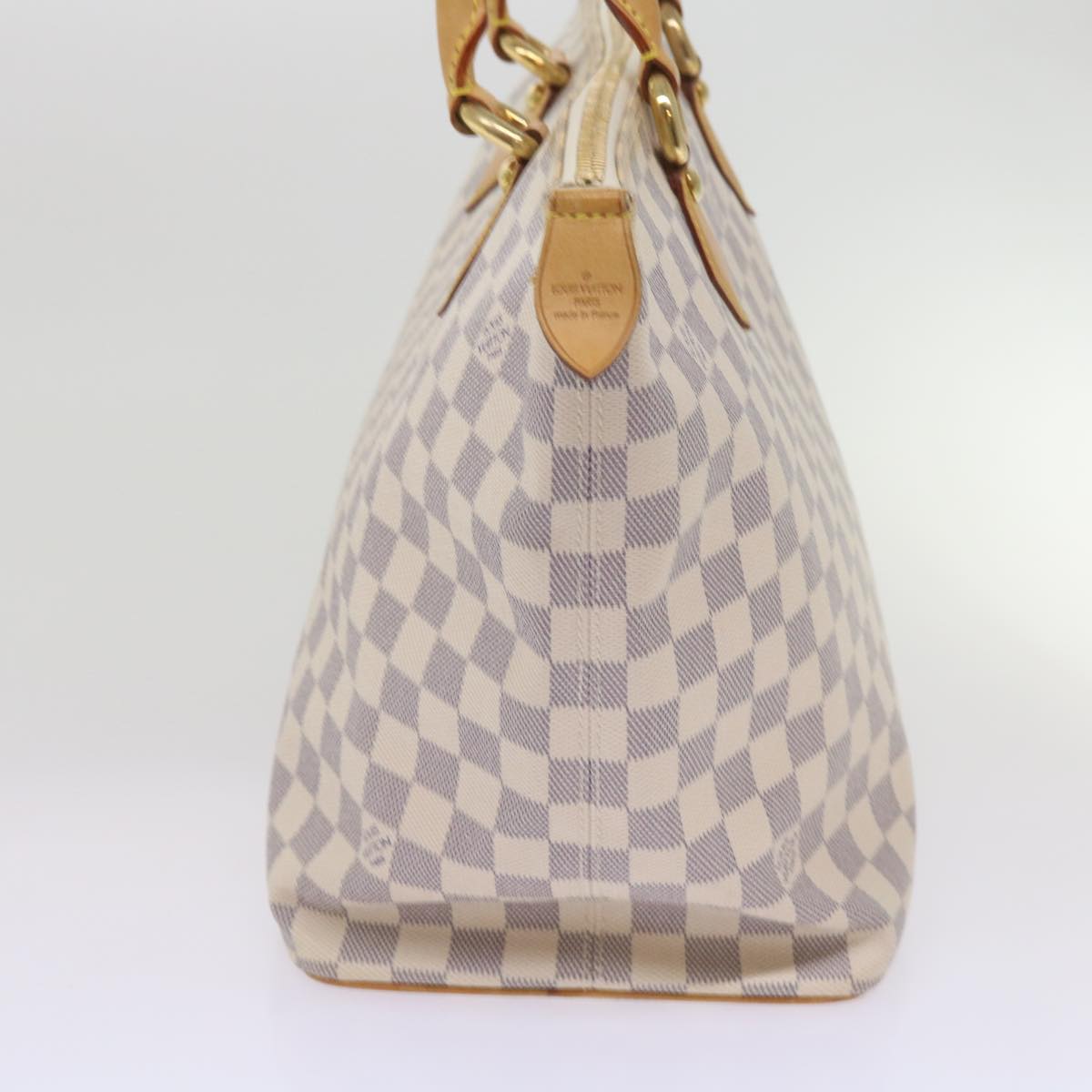 LOUIS VUITTON Damier Azur Saleya MM Tote Bag N51185 LV Auth 66788