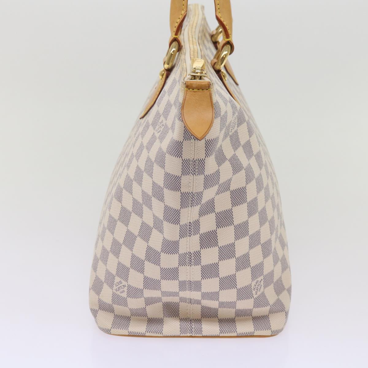 LOUIS VUITTON Damier Azur Saleya MM Tote Bag N51185 LV Auth 66788
