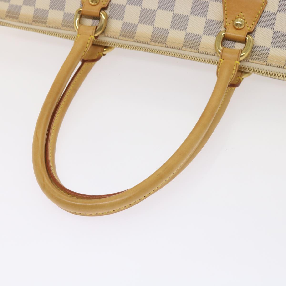 LOUIS VUITTON Damier Azur Saleya MM Tote Bag N51185 LV Auth 66788