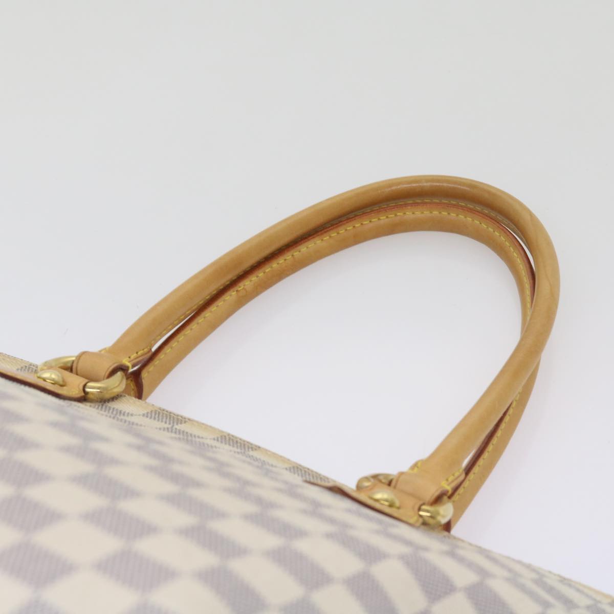 LOUIS VUITTON Damier Azur Saleya MM Tote Bag N51185 LV Auth 66788