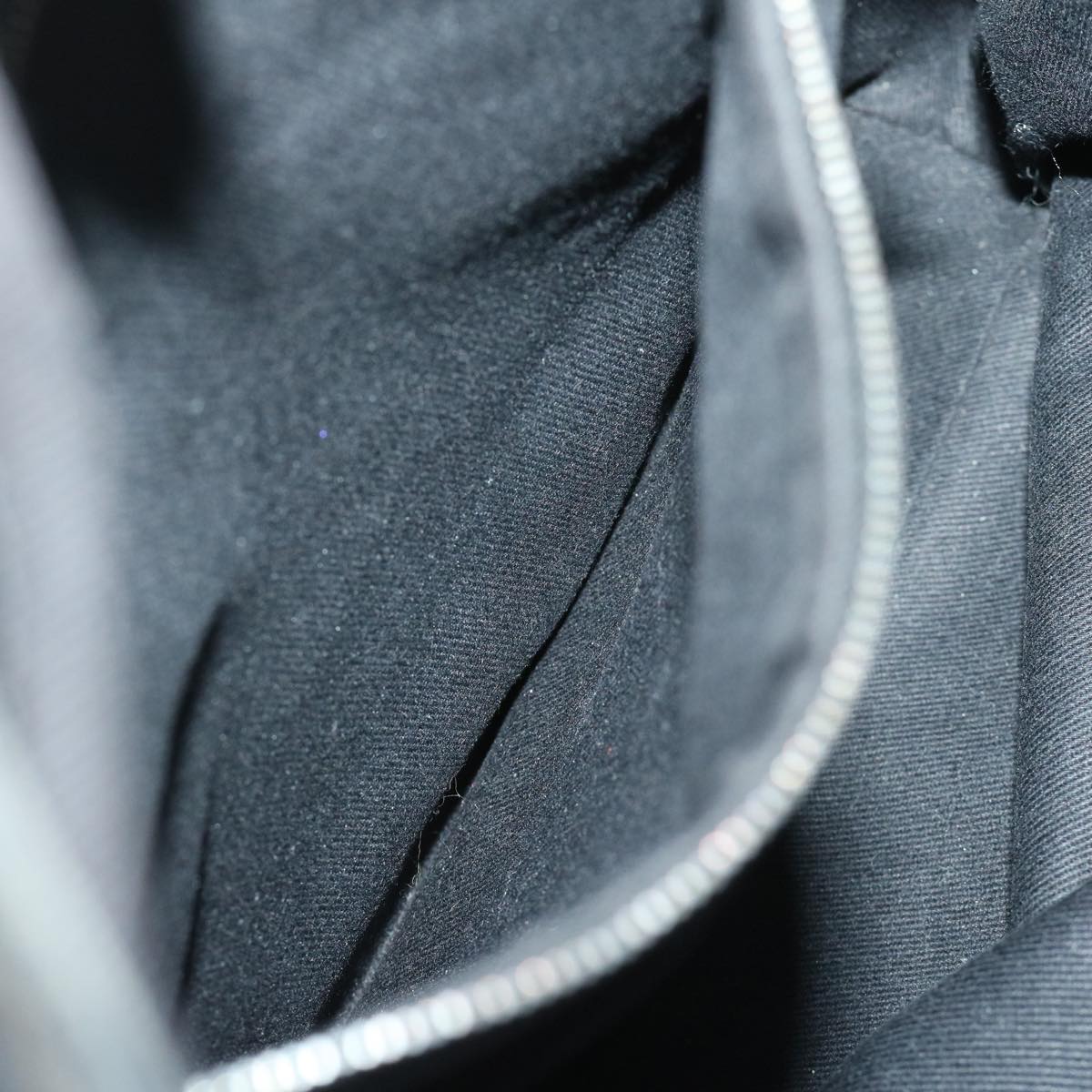 CELINE C Macadam Canvas Tote Bag Black Auth 66820