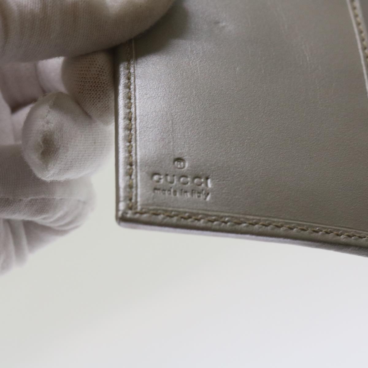 GUCCI GG implementation Day Planner Cover Silver 115240 Auth 66845