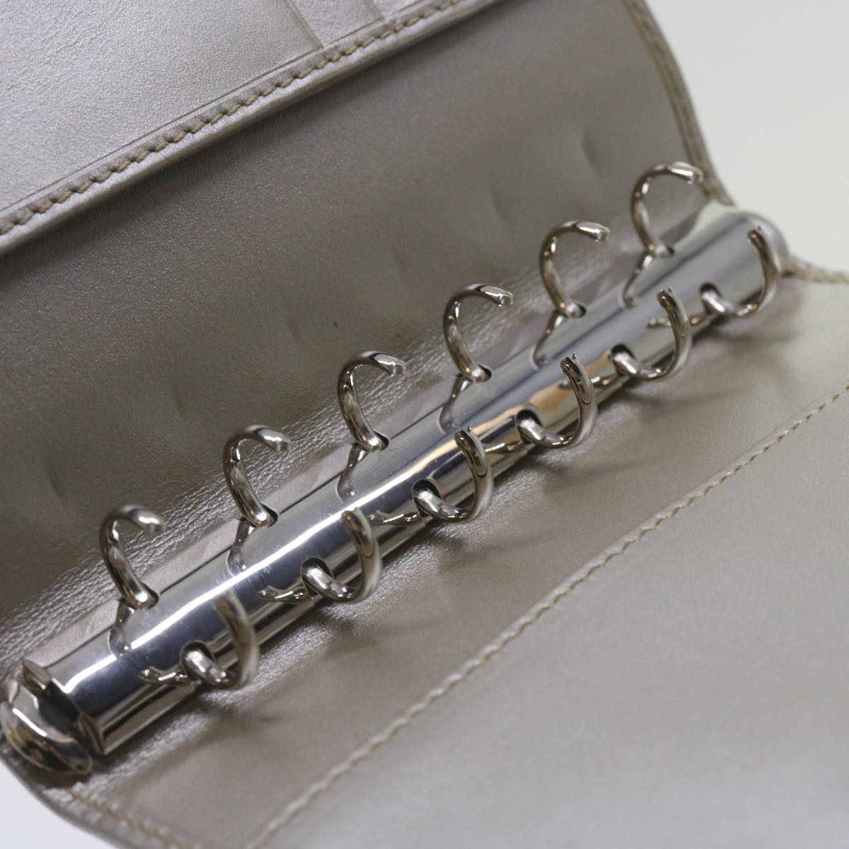 GUCCI GG implementation Day Planner Cover Silver 115240 Auth 66845