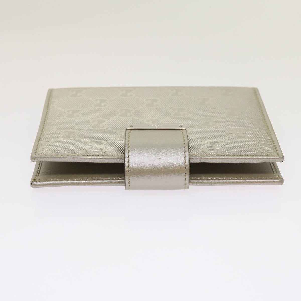GUCCI GG implementation Day Planner Cover Silver 115240 Auth 66845