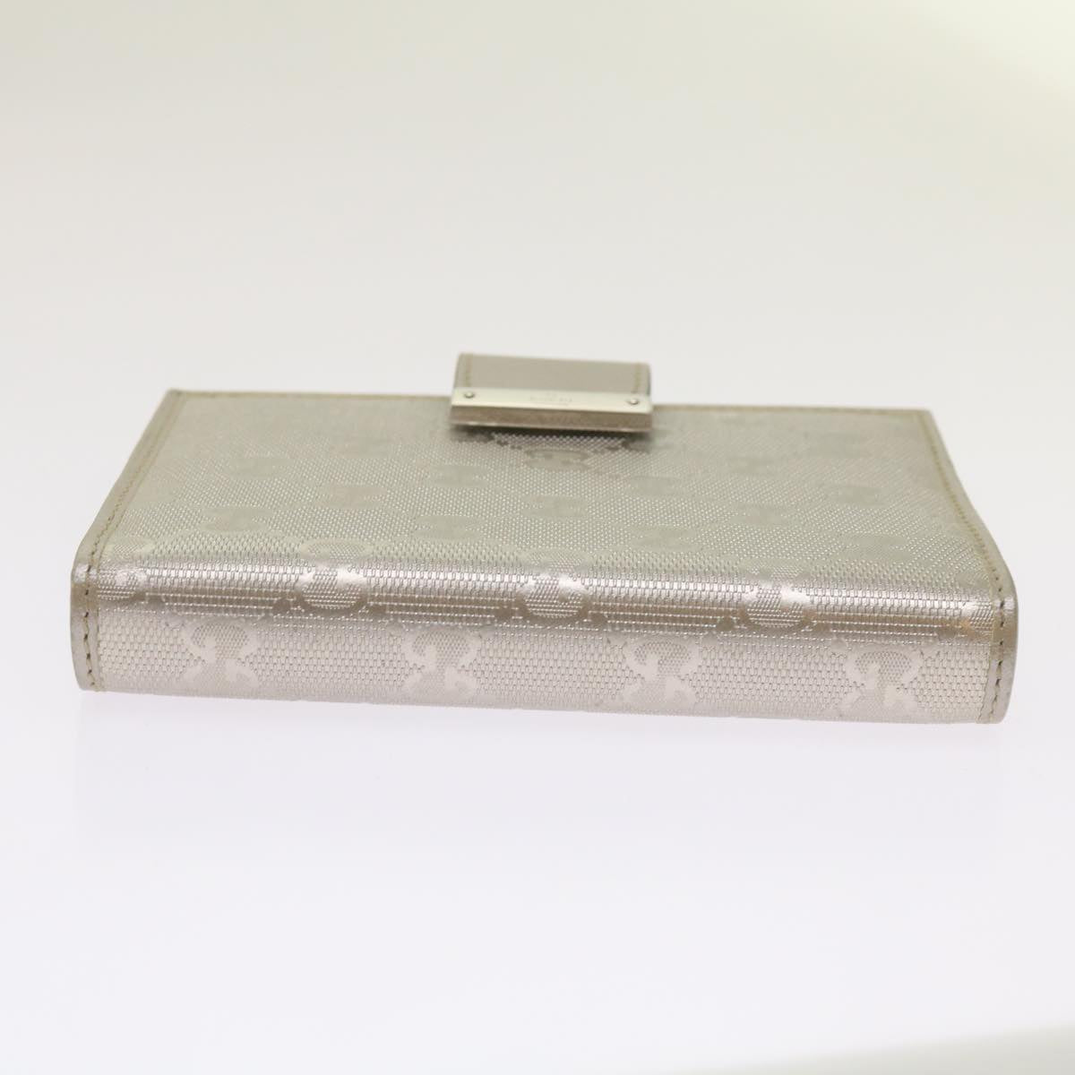GUCCI GG implementation Day Planner Cover Silver 115240 Auth 66845