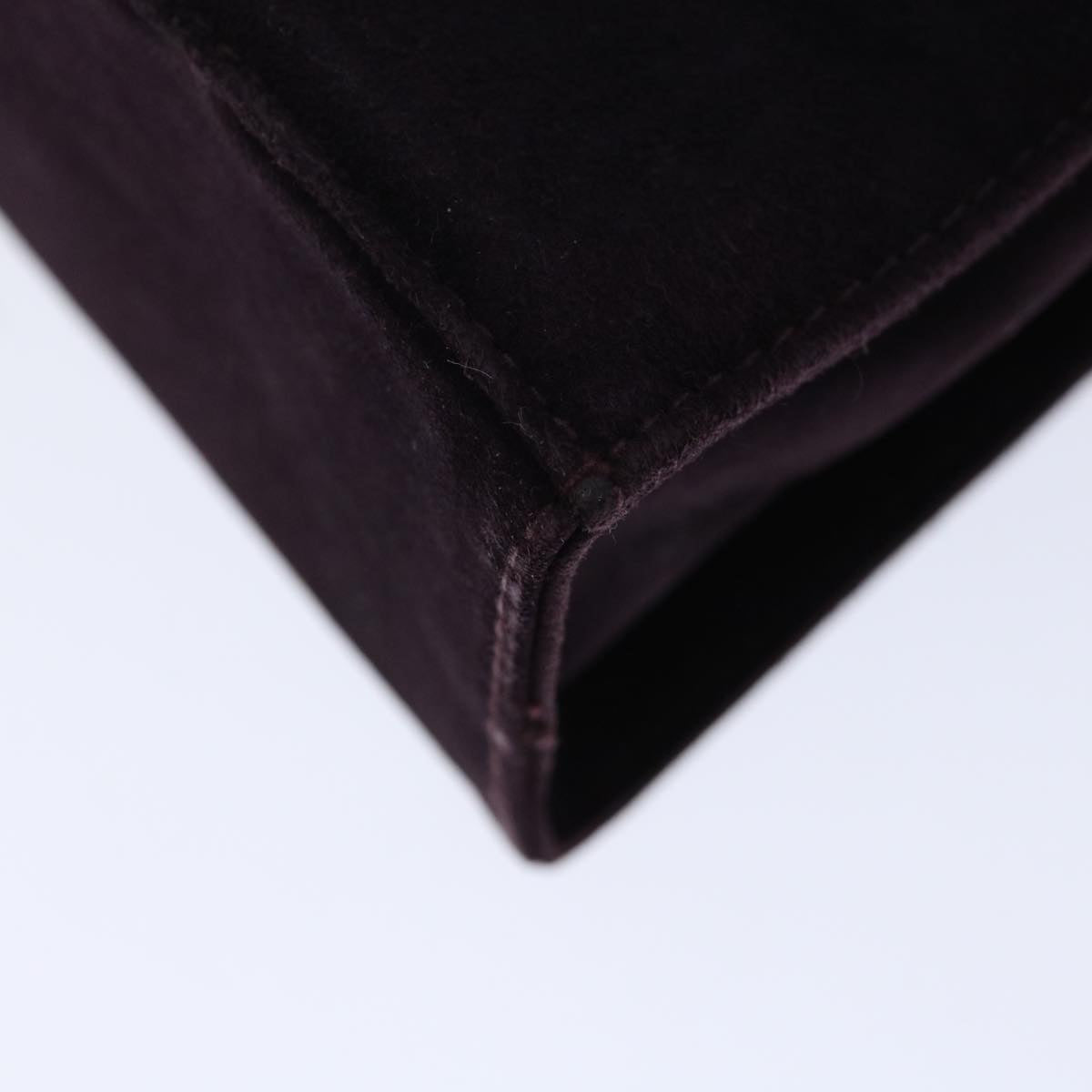 Salvatore Ferragamo Hand Bag Suede 2way Purple Auth 66859