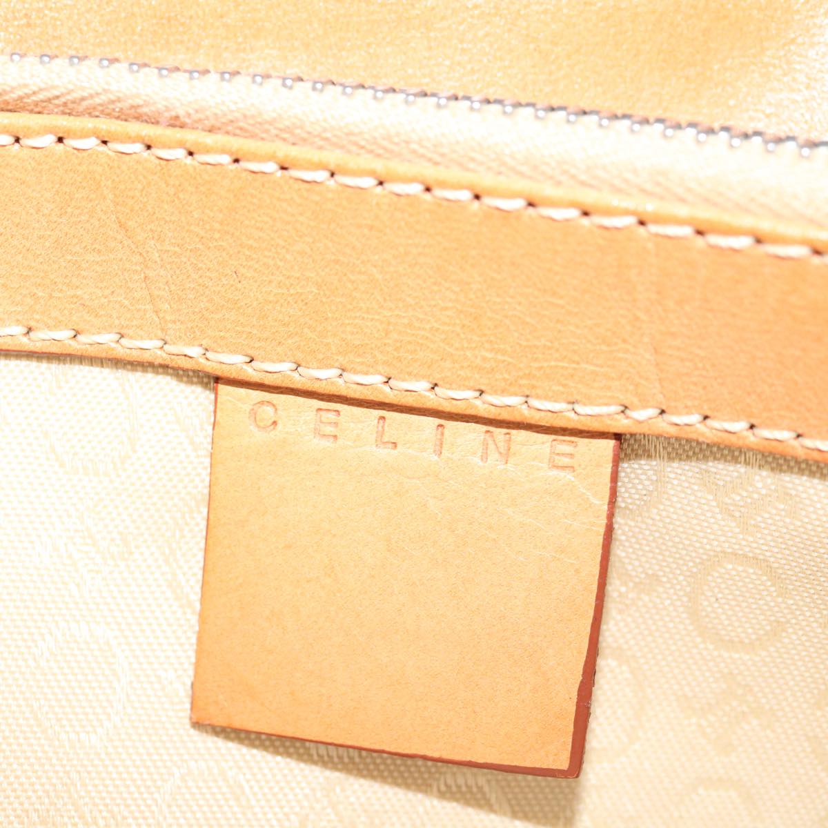 CELINE C Macadam Canvas Hand Bag Gray Auth 66923