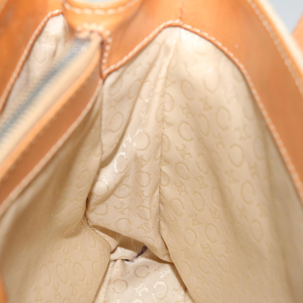 CELINE C Macadam Canvas Hand Bag Gray Auth 66923