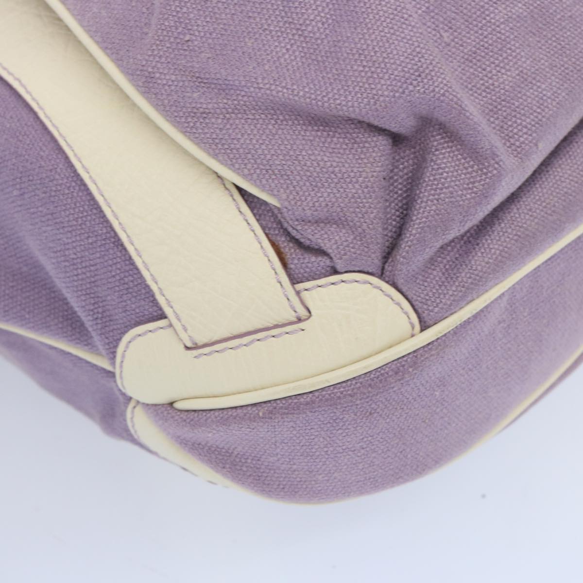 CELINE Tote Bag Canvas Purple Auth 66944