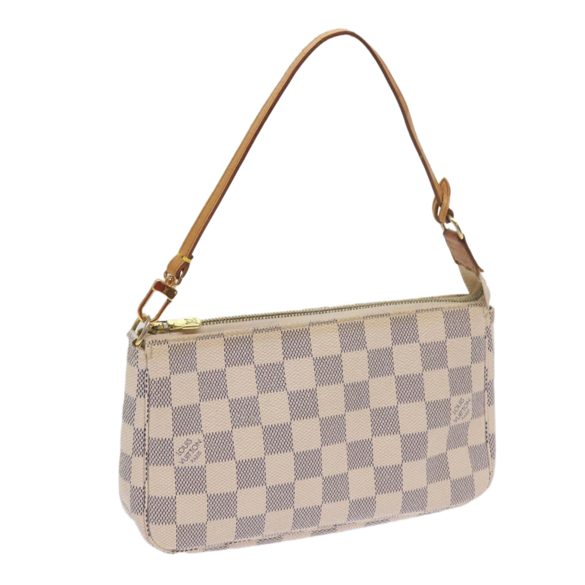 LOUIS VUITTON Damier Azur Pochette Accessoires Pouch N51986 LV Auth 66973