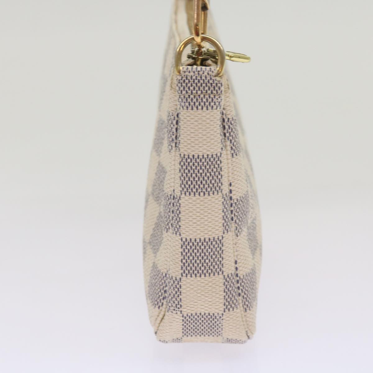 LOUIS VUITTON Damier Azur Pochette Accessoires Pouch N51986 LV Auth 66973