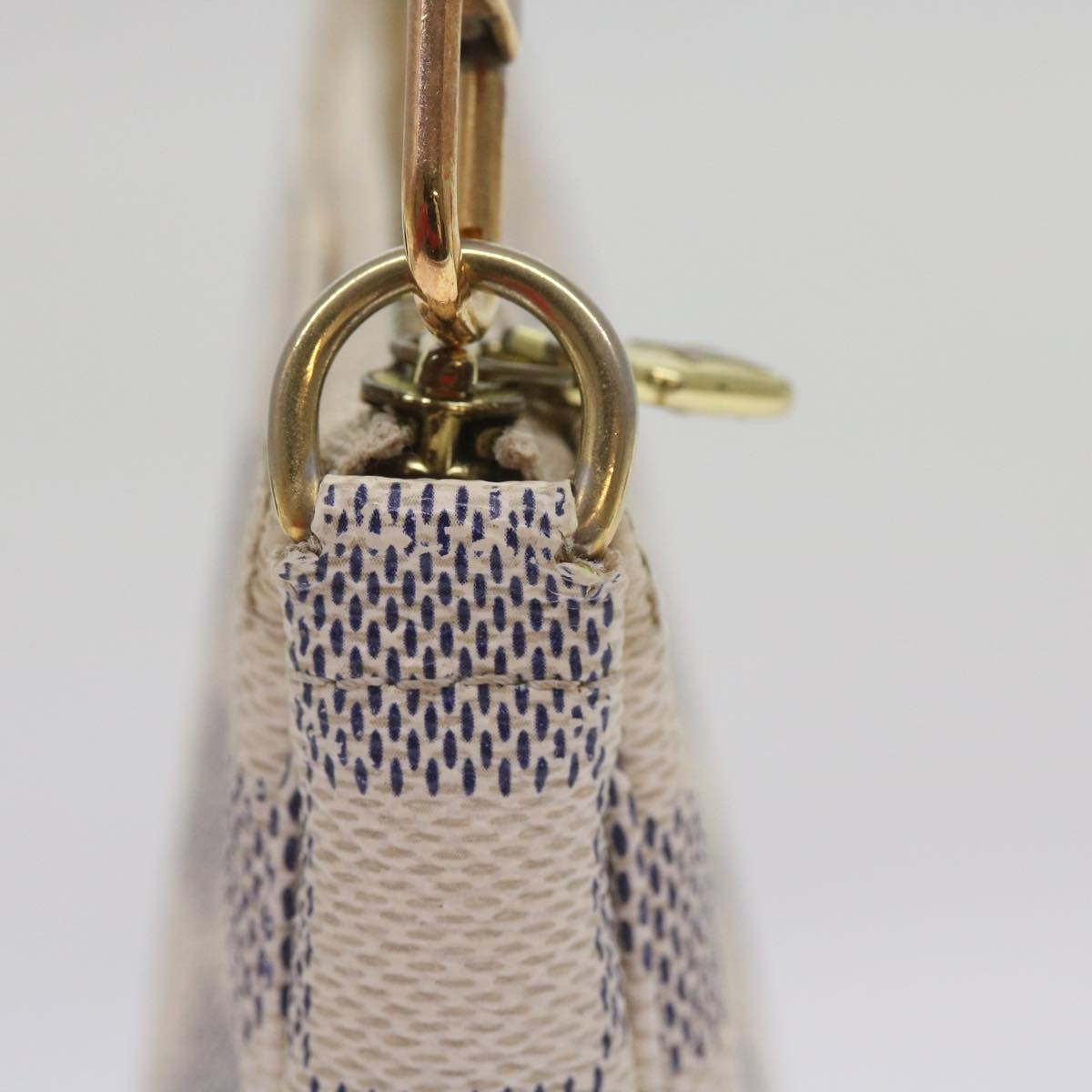 LOUIS VUITTON Damier Azur Pochette Accessoires Pouch N51986 LV Auth 66973