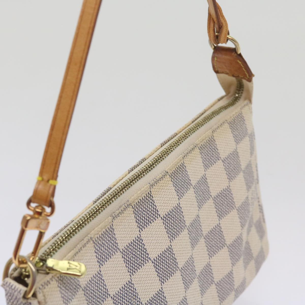 LOUIS VUITTON Damier Azur Pochette Accessoires Pouch N51986 LV Auth 66973