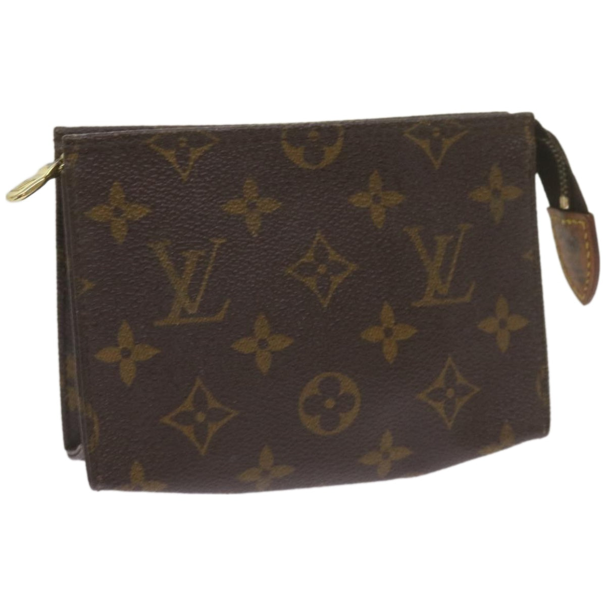 LOUIS VUITTON Monogram Poche Toilette 15 Pouch M47546 LV Auth 66977